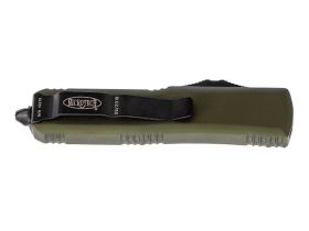 Автоматический нож Microtech UTX-85 S/E, сталь M390, рукоять алюминий, зеленый/черный