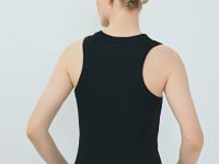 Базовая майка в рубчик, Черный