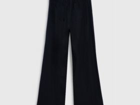 Текстильные брюки для девочек, Черный