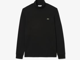 Мужской лонгслив Lacoste с высоким воротом из органического хлопка