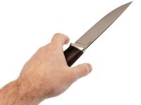 Охотничий нож Барс, сталь M398, рукоять кап клена