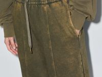 Хаки широкие спортивные брюки Глория Джинс