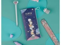 Пенал мягкий MESHU "Space cats" 200*100 мм, искусственная кожа