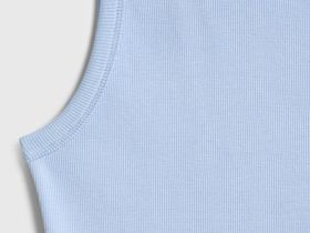Майка в рубчик, Голубой