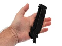 Складной нож Obertech ns-02 Normal straight black blade, сталь VG-10, рукоять G10, черный