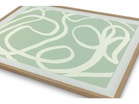 Картина Рельеф Линии Оливковый 50x70