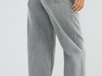 Джинсы со средней посадкой, Бежевый