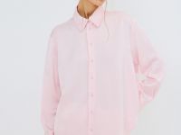 Блузка из жатого сатина, Розовый