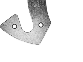 Держатель заднего переключателя "петух" Meta №259 фрезерованный (серебристый)