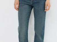 Джинсы клёш с высокой посадкой, Синий