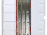 Пенал для акварели металлический Гамма, 21 кювета, красный