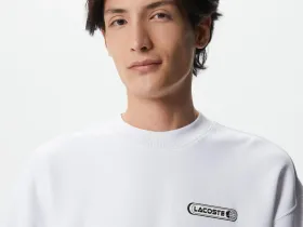 Мужской хлопковый свитшот Lacoste стандартного кроя