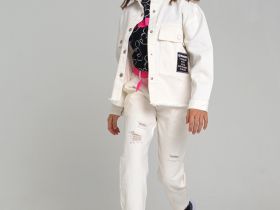 Джинсы mom fit для девочки