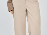 Прямые брюки из вельвета, Бежевый