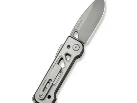 Складной нож WE Knife Tyro, сталь CPM 20CV, рукоять титан, серый