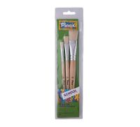 Набор кистей Щетина Pinax "School&Hobby" 3 шт