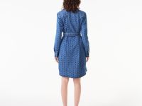 Женское хлопковое платье Lacoste с поясом на пуговицах