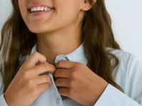 Блузка для девочек, Голубой