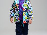 Куртка текстильная с полиуретановым покрытием для мальчиков (ветровка)