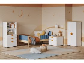 Стеллаж детский Милна 1-60x127 Белый