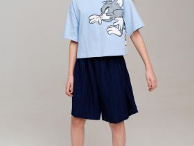 Фуфайка трикотажная для девочек (футболка)