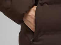 Утепленное пальто с капюшоном