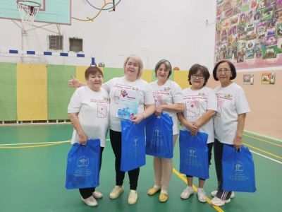 В Айхале прошли соревнования спортсменов старшего поколения