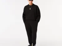 Мужские брюки Lacoste для спорта из меланжевой смеси хлопка