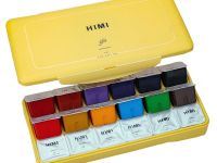 Набор гуаши HIMI 18 цветов, желтый