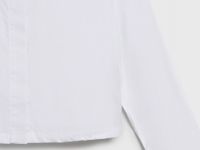 Укороченная рубашка для девочек, Белый