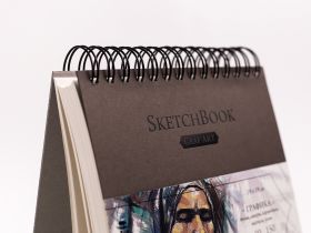 Скетчбук для графики Малевичъ "GrafArt" коричневый 19х19 см 80 л 150 г