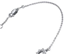 Браслет из белого золота с бриллиантами э4701бр01210106