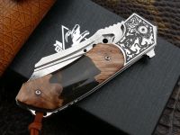 Складной нож Steelclaw Барк, сталь VG10/Damascus