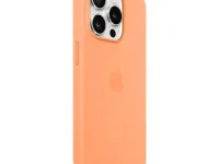 Чехол-накладка Silicone Case with MagSafe для iPhone 15 Pro силиконовый (оранжевый)