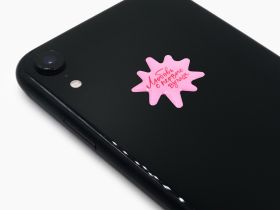 Стикер объемный "Любовь с первого взгляда"