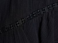 Шорты из ткани с жатым эффектом для девочек, Черный