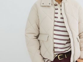 Утеплённая куртка, Бежевый