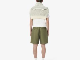 Мужские шорты Lacoste из смеси льна и вискозы