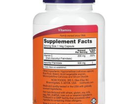 NOW Foods, аскорбил пальмитат, 500 мг, 100 растительных капсул