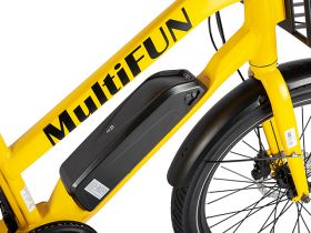 Электровелосипед Eltreco MultiFun, год 2024, цвет Желтый