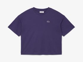 Женская хлопковая футболка Lacoste