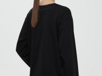 Лонгслив из мерсеризованного хлопка