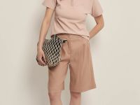 Шорты-бермуды с добавлением льна