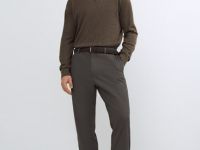 Чиносы с ремнём, Коричневый