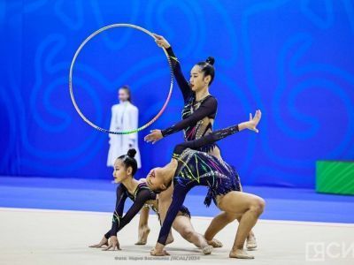 В Якутске начались выступления художественных гимнасток на играх «Дети Азии»