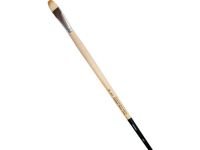 Кисть щетина №20 овальная Живописные кисти "1639" длинная ручка с черным кончиком