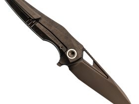 Складной нож TUOTOWN Magpie DLC, сталь M390, рукоять Black Crystal Ti