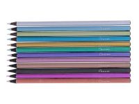 Набор карандашей цветных "Сонет" Metallic 12 цв, черное дерево