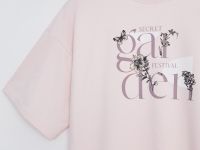 Свободная футболка с принтом