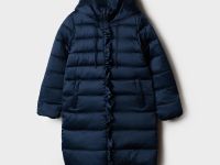 Пальто текстильное с полиуретановым покрытием для девочек